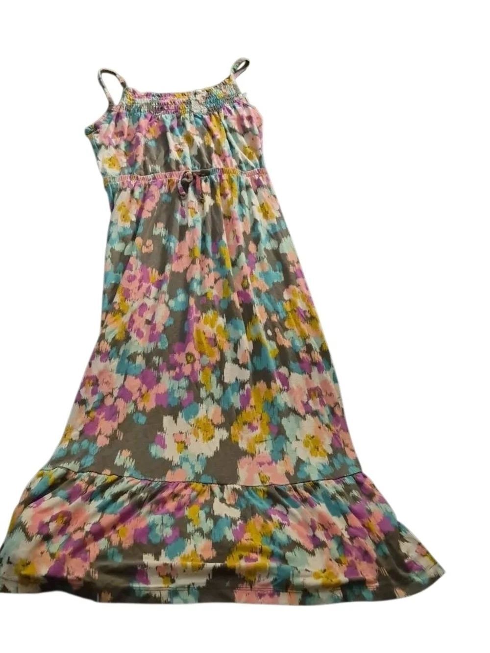 Cherokee Girls Floral Maxi Dress in Pink, Blue, Yellow(137)